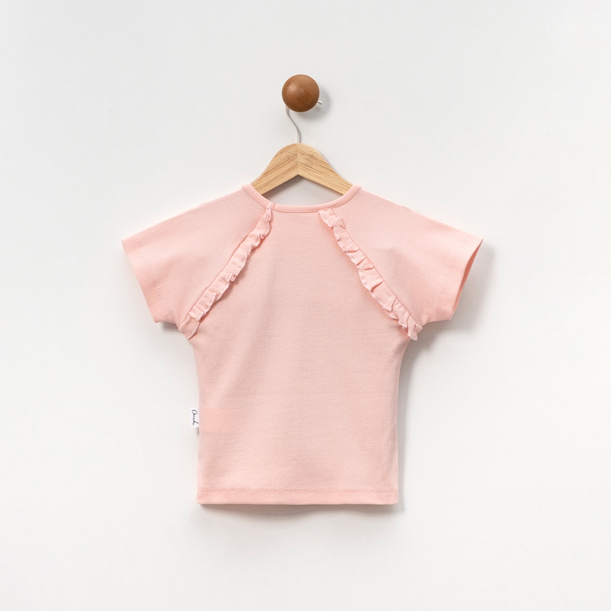 KIZ ÇOÇUK 5-8 YAŞ FIRFIRLI DETAYLI T-SHIRT 