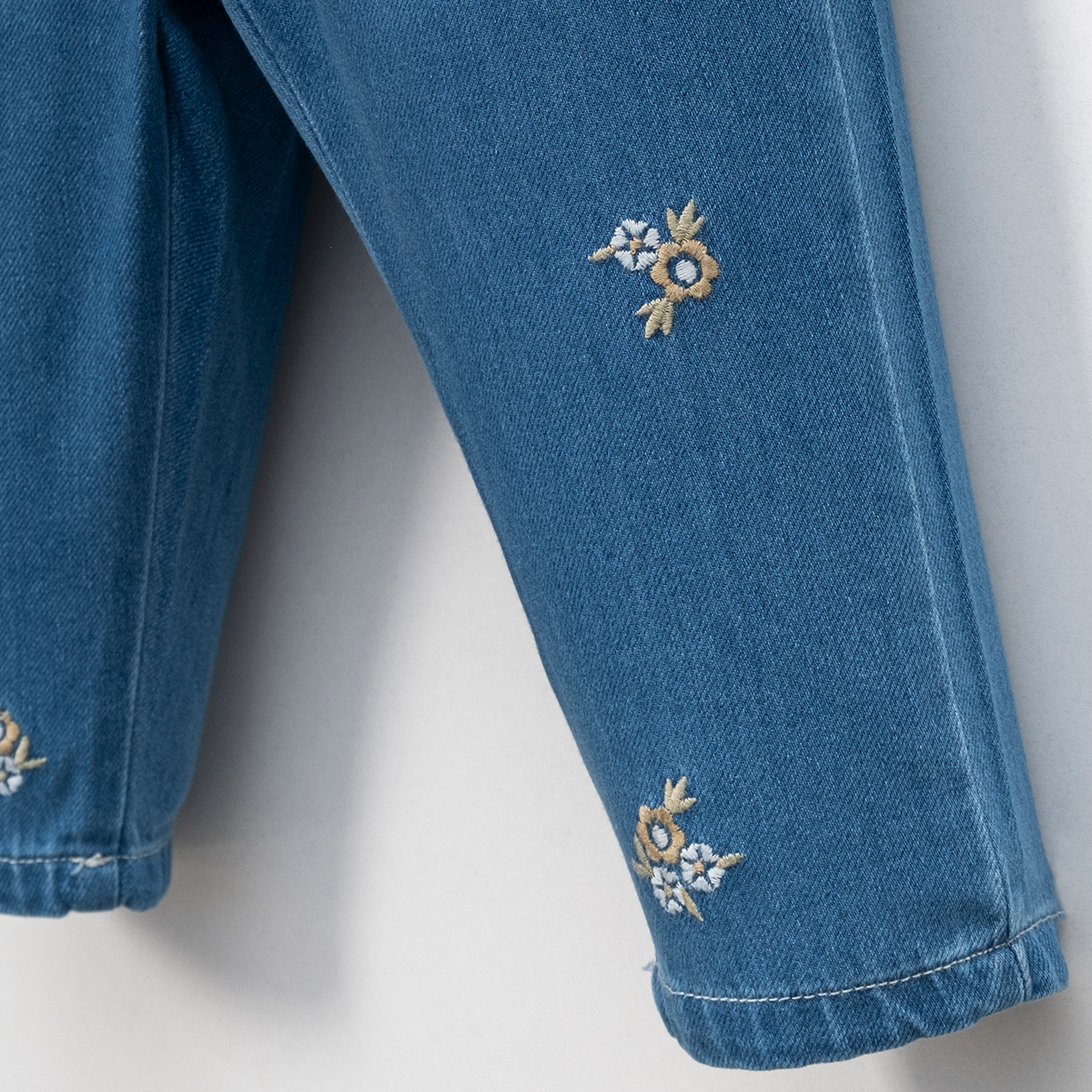 KIZ ÇOCUK 1-4 YAŞ GÖMLEK NAKIŞLI SALOPET