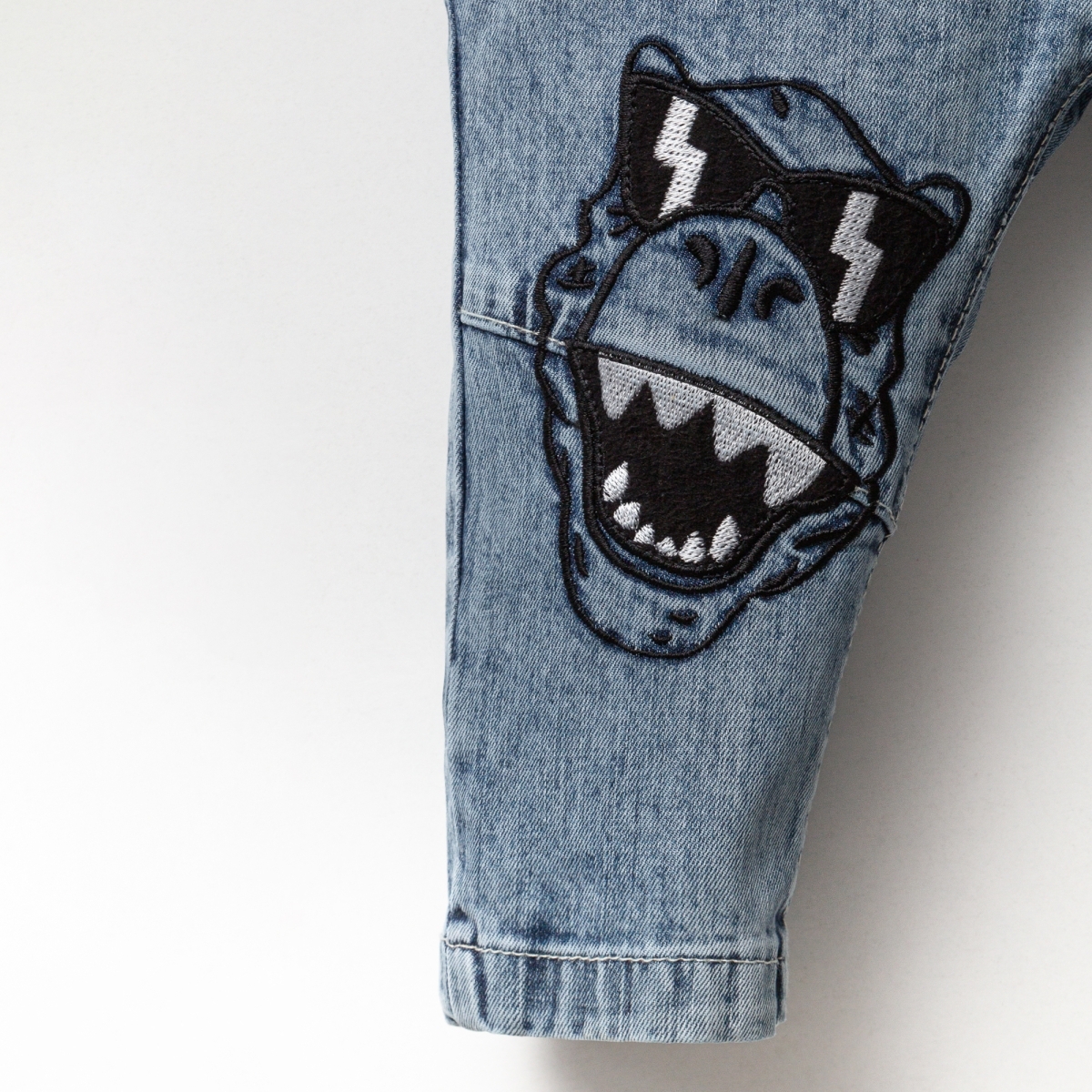 BOYS 1-4 AGE EMBROIDERED JEANS