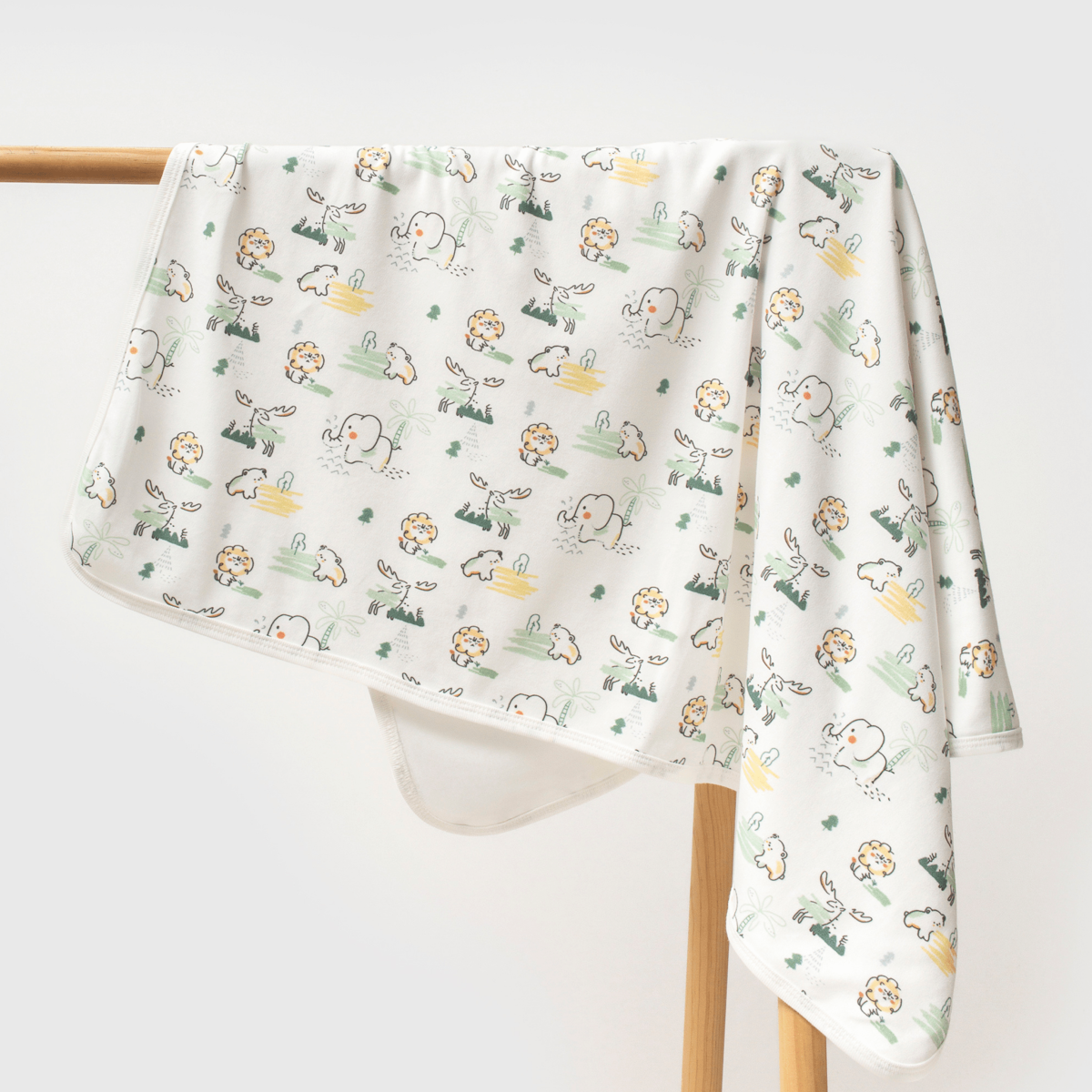 SAFARİ DESENLİ 100 PAMUK BEBEK BATTANİYESİ - RENKLİ