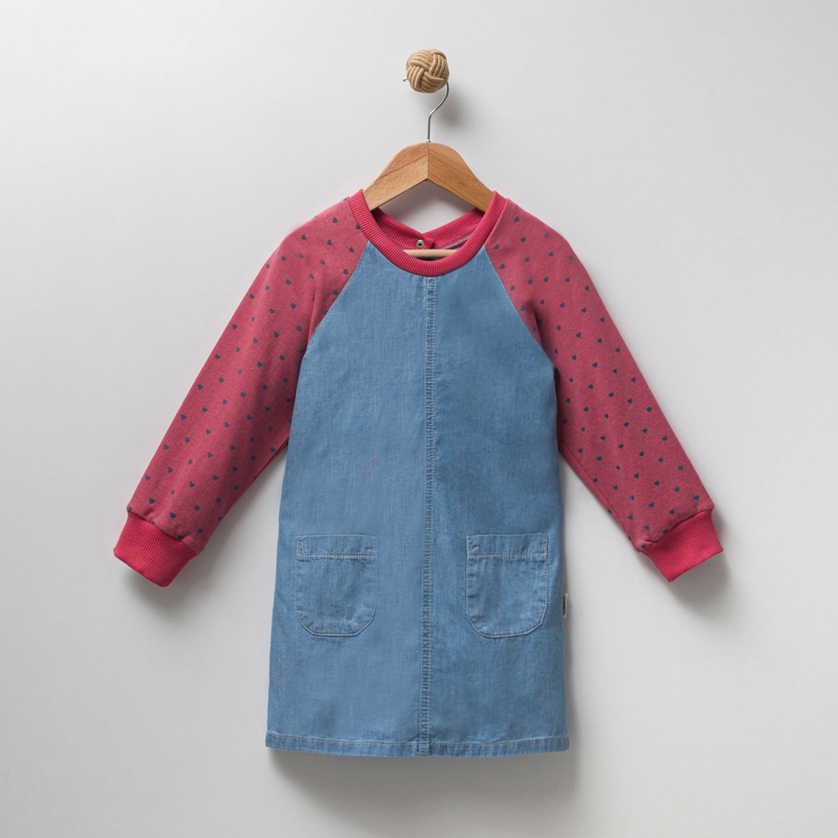 OVERDO BASKILI KOT ELBİSE 