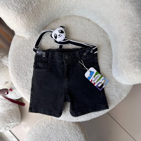 ERKEK 9-18 AY SİYAH KOT ŞORT 