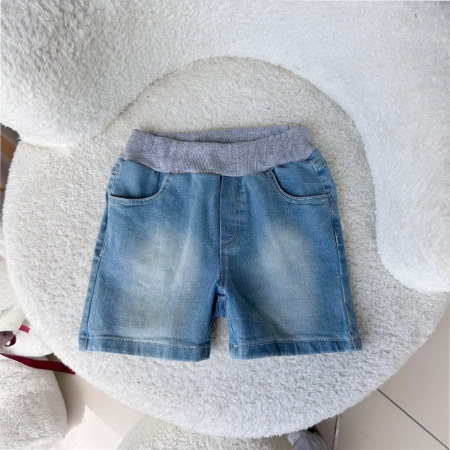 ERKEK 18-36 AY LASTİKLİ KOT ŞORT -