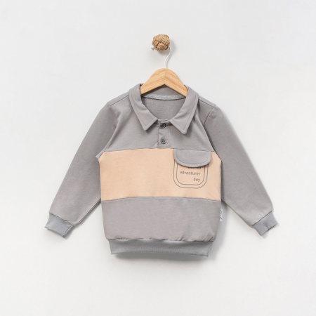 ERKEK ÇOCUK1-4 YAŞ CEP BASKILI SWEAT 