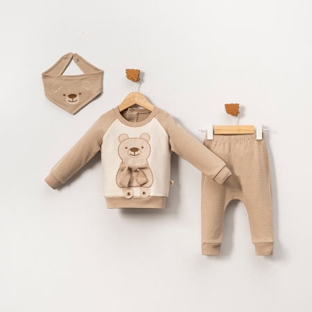 ERKEK ÇOCUK 9-24 AY 3 LÜ TAKIM 