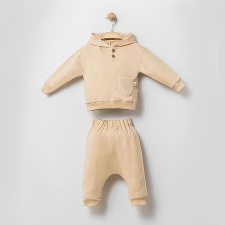 ERKEK ÇOCUK 6-24 AY İKİLİ TAKIM - BEJ