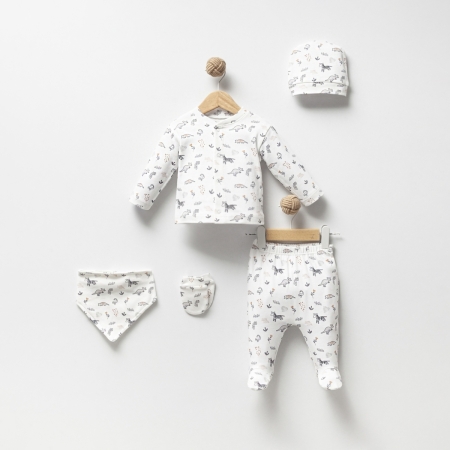 YENİDOĞAN 5 Lİ SET - BEYAZ