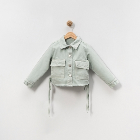 KIZ ÇOCUK 9-12 YAŞ HAM KOT CEKET 