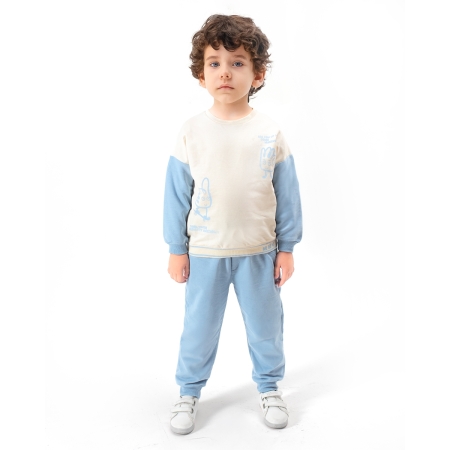 ERKEK ÇOCUK 2-5 YAŞ BASKILI  EŞOFMAN TAKIMI 