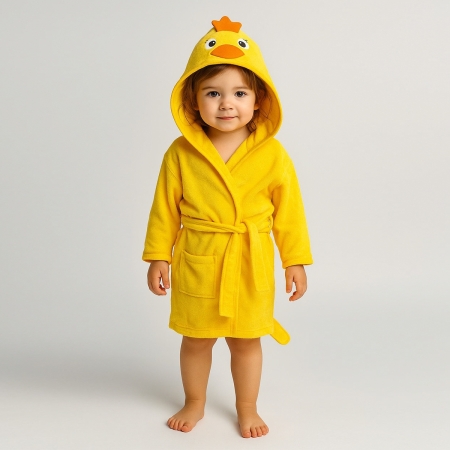 BEBEK CİVCİV  FİGÜRLÜ HAVLU - BORNOZ 