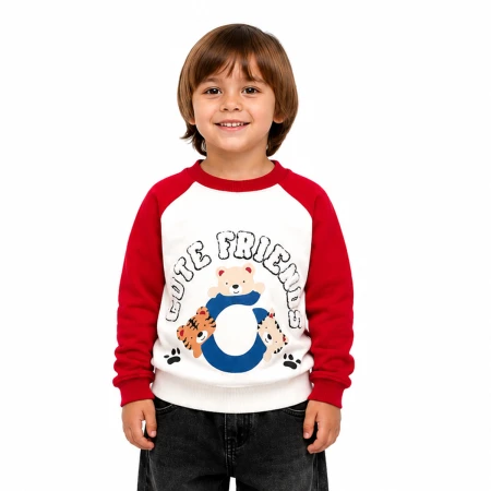 ERKEK 2-4 YAŞ AYICIKLI SWEAT