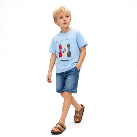 MEN\'S 5-8 YEARS T-SHIRT AND SHORTS DOUBLE SUIT