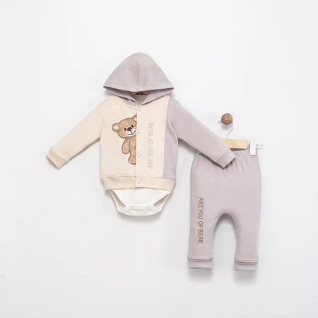 ERKEK BEBEK 3-9 AY ARE YOU OF BEAR 3 LÜ TAKIM 