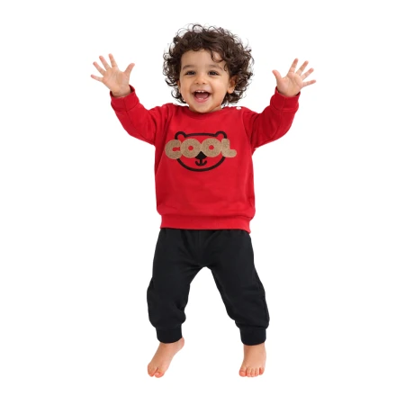 ERKEK BEBEK 6-12 AY COOL NAKIŞLI İKİLİ TAKIM