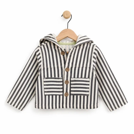 BOY 1-4 YEARS OLD STRIPED RAW JACKET