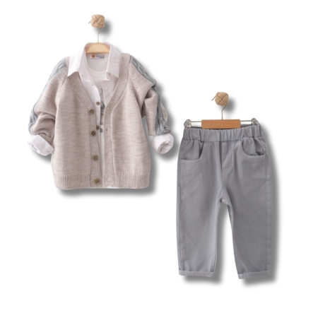 ERKEK ÇOCUK 2-5 YAŞ TRİKO HIRKALI TAKIM 