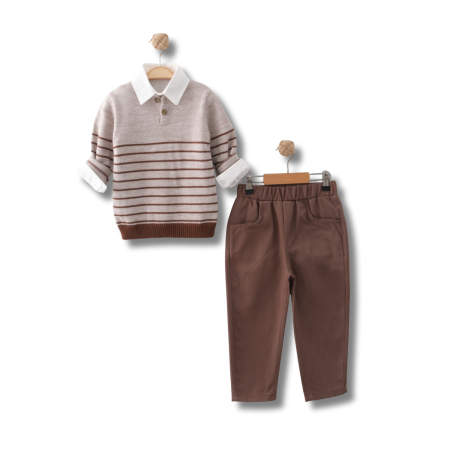 ERKEK ÇOCUK 2-5 YAŞ TRİKO KAZAKLI TAKIM 