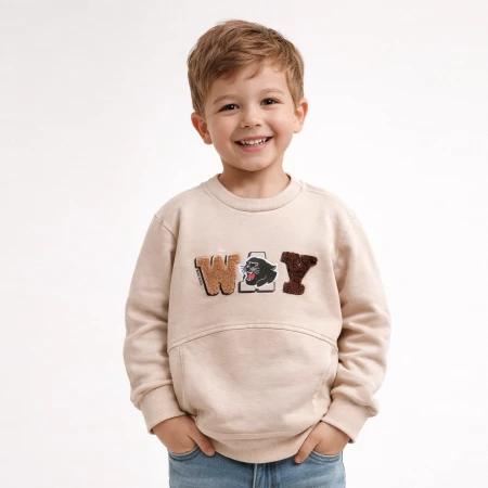 ERKEK ÇOCUK 5-8 YAŞ NAKIŞLI SWEAT 