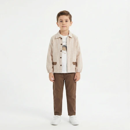 ERKEK ÇOCUK 6-9 YAŞ GÖMLEKLİ 3LÜ TAKIM 