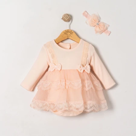 KIZ BEBEK 3-12 AY MOONFLOWER TOKALI ELBİSE