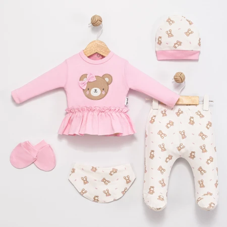 KIZ BEBEK AYICIK NAKIŞLI 5 Lİ ZIBIN TAKIMI 