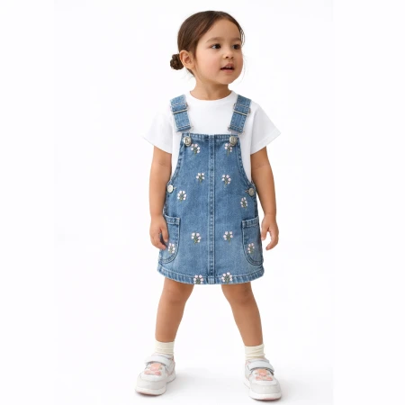 ДЕВОЧКА 1-4 ЛЕТ САРАФАН C ВЫШИВКОЙ