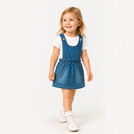 GIRL 1-4 AGE DENIM  DRESS