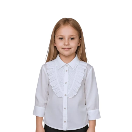 KIZ ÇOCUK 5-8 YAŞ BEYAZ GÖMLEK