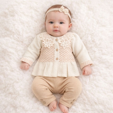 KIZ ÇOCUK 6-24 AY KETEN İKİLİ TAKIM 