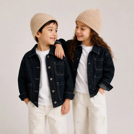 UNISEX 5-8 YAŞ KOT CEKET 