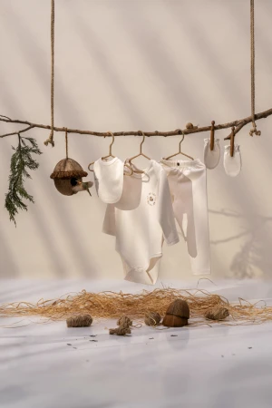 UNISEX BEBEK %100 PAMUK SALGANGOZ ZIBIN