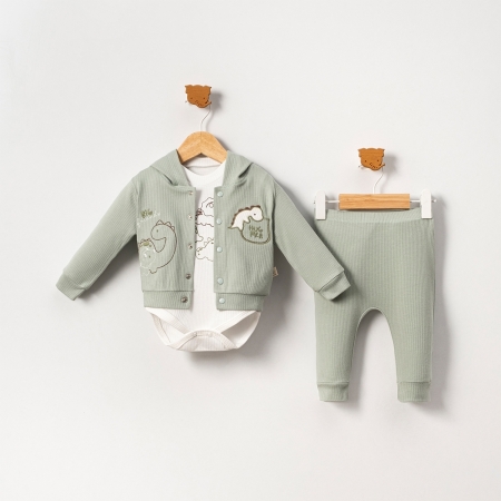 BEBEK 9-24 AY 0 PAMUKLU HIRKA VE ZIBINLI 3 lü TAKIM 