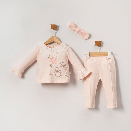 KIZ BEBEK 9-24 AY TOKALI ALT ÜST 2Lİ TAKIM 