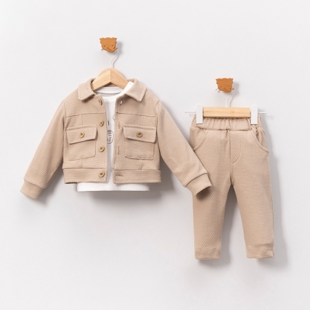 ERKEK ÇOCUK 9-18-24 AY 3 LÜ TAKIM 