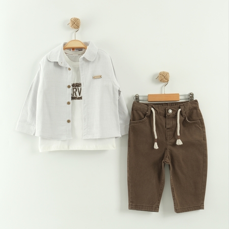 ERKEK ÇOCUK 6-24 AY 3LÜ TAKIM -